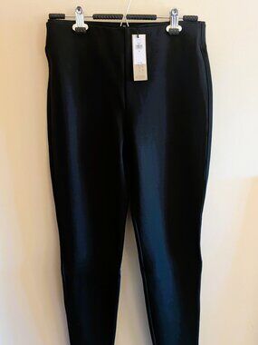 NWT Banana Republic Women's High Rise Skinny Pull-On Pant, Black, Sz M